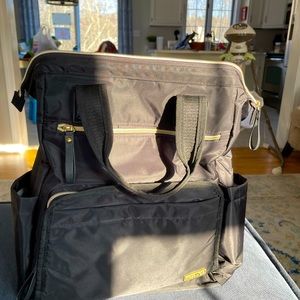 Skip Hop Mainframe Wide Open Backpack Diaper Bag- black